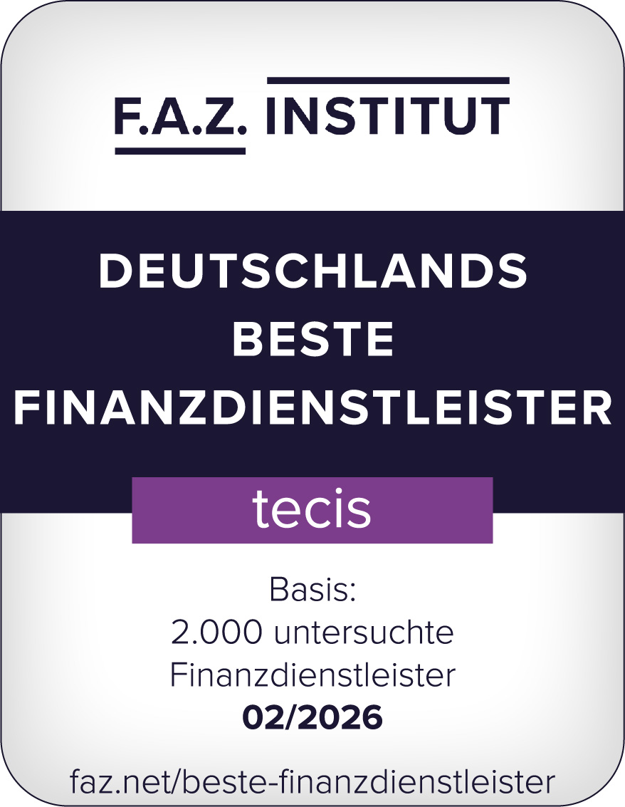 F.A.Z. Institut: Deutschlands beste Finanzdienstleister 2026, tecis